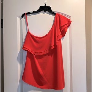 MICHAEL Michael Kors Beautiful Corral One Shoulder Top